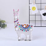 Lanterna dipinta a LED Alpaca Luce notturna Decorazione natalizia Camera in posa Luce in stile
