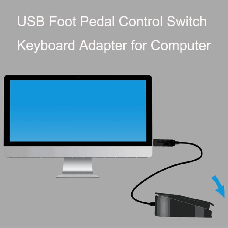 Adattatore per tastiera con interruttore di comando a pedale USB Pcensor per computer, FS1-P, FS2017