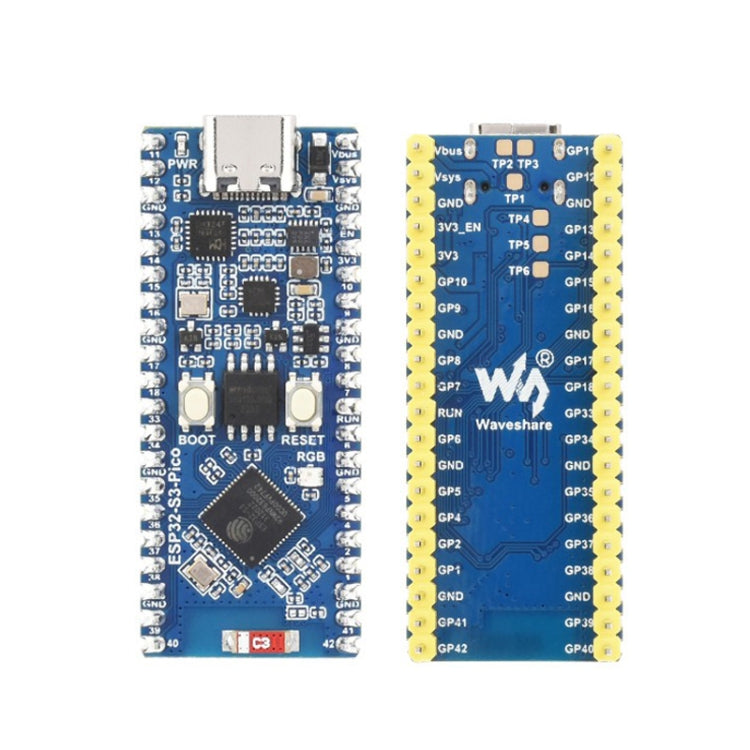 Processore dual-core con scheda di sviluppo Wi-Fi a 2,4 GHz per microcontrollore Waveshare ESP32-S3, 24023