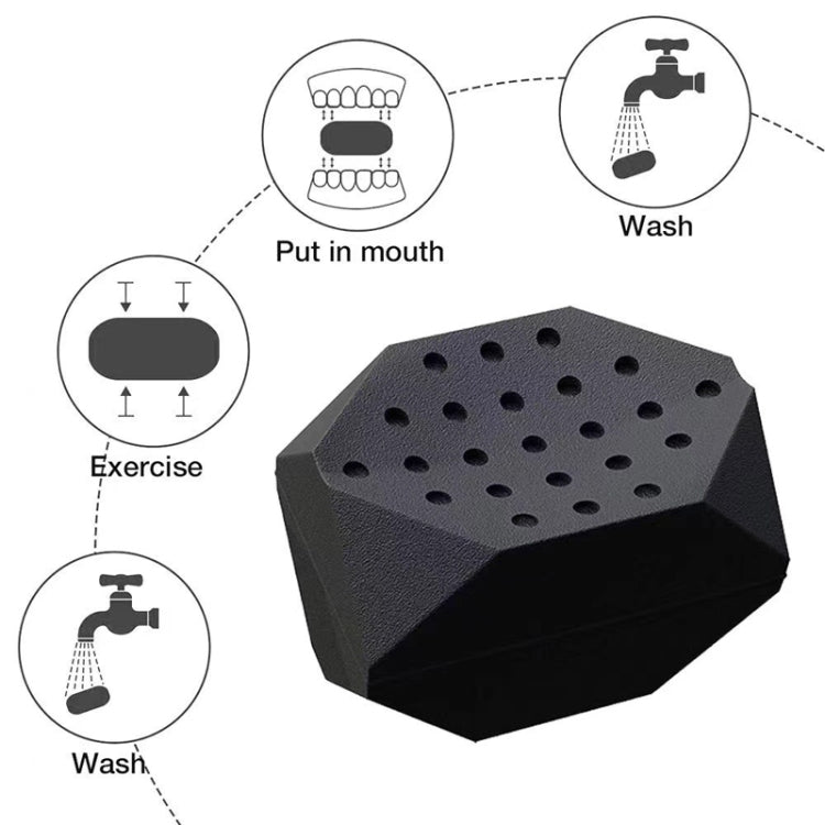 Dispositivo per il lifting del viso in silicone per allenatore mandibolare con palla massetere di settima generazione da 3 pezzi, 7th Generation (Black), 7th Generation (White), 7th Generation (Gray)