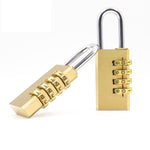 Lucchetto con codice in ottone a quattro cifre da 2 pezzi. Serratura per porta della palestra di sicurezza di alta qualità, Gym Door Lock