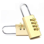 Lucchetto con codice in ottone a quattro cifre da 2 pezzi. Serratura per porta della palestra di sicurezza di alta qualità, Gym Door Lock
