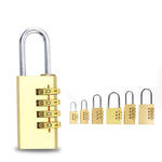Lucchetto con codice in ottone a quattro cifre da 2 pezzi. Serratura per porta della palestra di sicurezza di alta qualità, Gym Door Lock