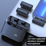 Microfono wireless lavalier con cancellazione rumore USB-C