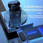 Microfono wireless lavalier con cancellazione rumore USB-C