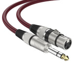 Cavo bilanciato XLR maschio-femmina TRS 6,35mm