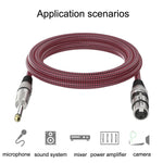 Cavo bilanciato XLR maschio-femmina TRS 6,35mm