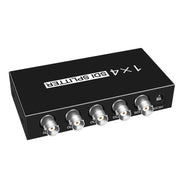 Splitter video SDI con amplificatore di distribuzione SD-SDI / HD-SDI / 3G-SDI 1 ingresso 4 uscite, 1 In 4 Out