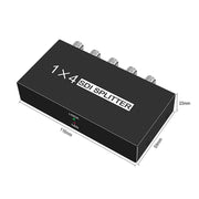 Splitter video SDI con amplificatore di distribuzione SD-SDI / HD-SDI / 3G-SDI 1 ingresso 4 uscite, 1 In 4 Out