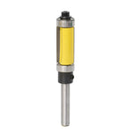 Fresa per la lavorazione del legno con coltello da rifilatura a doppio cuscinetto, 1/4x1/2x25cm Yellow, 1/4x1/2x25cm Black, 1/4x1/2x38cm Yellow