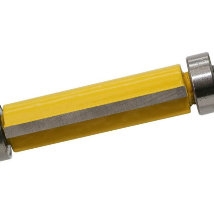Fresa per la lavorazione del legno con coltello da rifilatura a doppio cuscinetto, 1/4x1/2x25cm Yellow, 1/4x1/2x25cm Black, 1/4x1/2x38cm Yellow