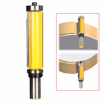 Fresa per la lavorazione del legno con coltello da rifilatura a doppio cuscinetto, 1/4x1/2x25cm Yellow, 1/4x1/2x25cm Black, 1/4x1/2x38cm Yellow