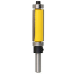 Fresa per la lavorazione del legno con coltello da rifilatura a doppio cuscinetto, 1/4x1/2x25cm Yellow, 1/4x1/2x25cm Black, 1/4x1/2x38cm Yellow