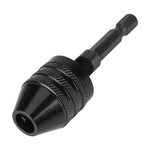 Utensile elettrico per mandrino a tre griffe per conversione mini mandrino per trapano con codolo esagonale, Hex Shank Silver Chuck (0.3-6.5mm), Hex Shank Black Chuck (0.8-8mm)A, Hex Shank Black Chuck (0.3-6.5mm) B, Hex Shank Black Chuck (0.3-3.6mm)   ...