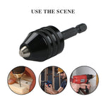 Utensile elettrico per mandrino a tre griffe per conversione mini mandrino per trapano con codolo esagonale, Hex Shank Silver Chuck (0.3-6.5mm), Hex Shank Black Chuck (0.8-8mm)A, Hex Shank Black Chuck (0.3-6.5mm) B, Hex Shank Black Chuck (0.3-3.6mm)   ...