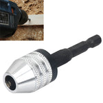 Utensile elettrico per mandrino a tre griffe per conversione mini mandrino per trapano con codolo esagonale, Hex Shank Silver Chuck (0.3-6.5mm), Hex Shank Black Chuck (0.8-8mm)A, Hex Shank Black Chuck (0.3-6.5mm) B, Hex Shank Black Chuck (0.3-3.6mm)   ...