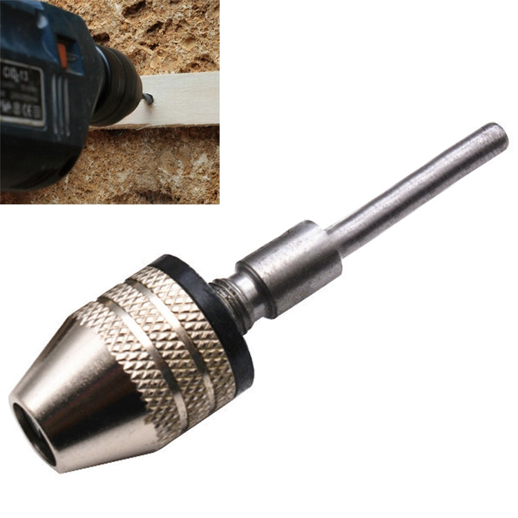 Utensile elettrico per mandrino a tre griffe per conversione mini mandrino per trapano con codolo esagonale, Hex Shank Silver Chuck (0.3-6.5mm), Hex Shank Black Chuck (0.8-8mm)A, Hex Shank Black Chuck (0.3-6.5mm) B, Hex Shank Black Chuck (0.3-3.6mm)   ...