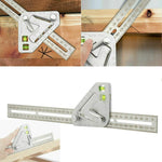 Strumento di misurazione del righello triangolare multifunzionale per la lavorazione del legno, Triangle Ruler