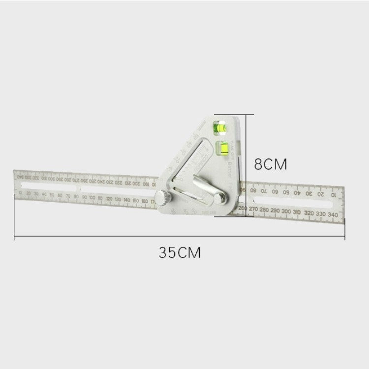 Strumento di misurazione del righello triangolare multifunzionale per la lavorazione del legno, Triangle Ruler
