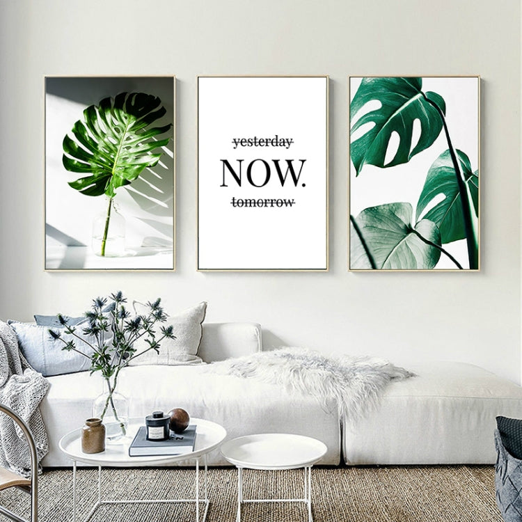 Poster artistici con lettere inglesi a foglia di pianta, stampe artistiche da parete senza cornice, 13×18cm, 15×20cm, 20×25cm, 21×30cm, 30×40cm, 40×50cm, 40×60cm, 50×70cm