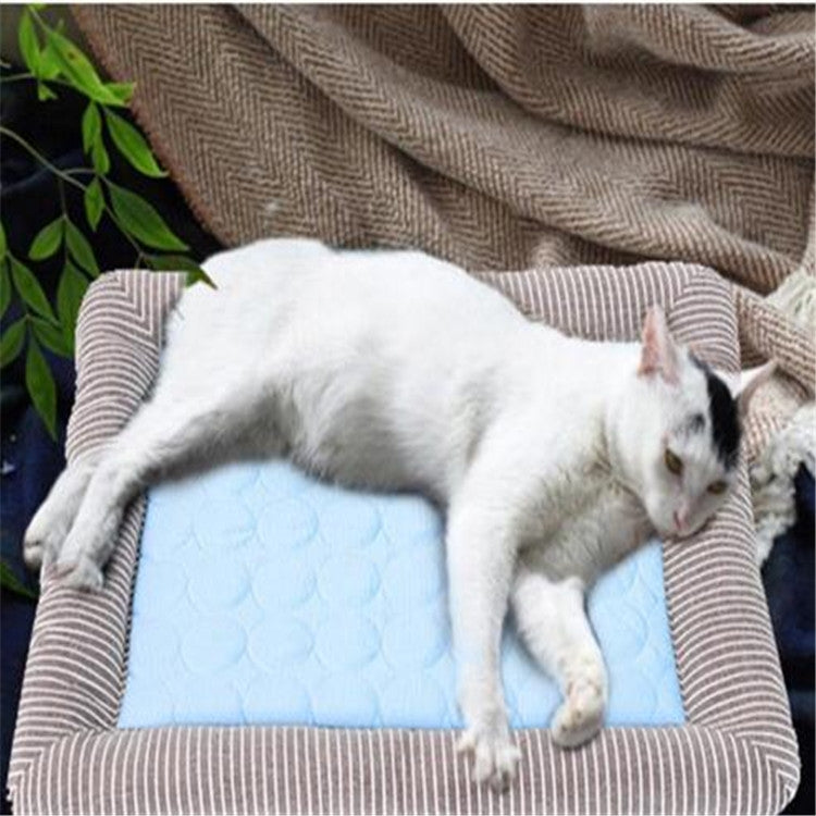 Cuscinetti per nidi in seta di ghiaccio estivo Cuscinetti per gatti per cani e gatti multifunzionali di piccole e medie dimensioni, S, M, L