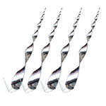 Repellente per uccelli riflettente con asta girevole per uccelli da 12 pezzi, 12 PCS