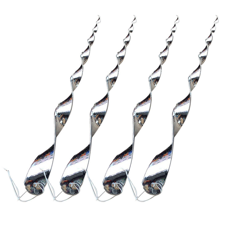 Repellente per uccelli riflettente con asta girevole per uccelli da 12 pezzi, 12 PCS