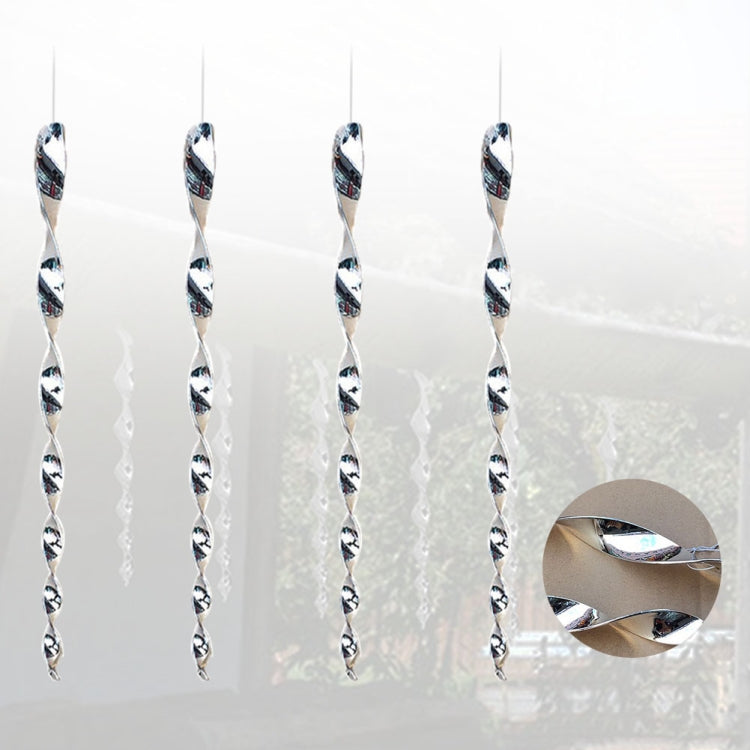 Repellente per uccelli riflettente con asta girevole per uccelli da 12 pezzi, 12 PCS