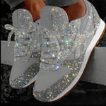 Scarpe sportive con plateau traspirante con paillettes in spugna autunno e inverno, 35, 36, 37, 38, 39, 40, 41, 42, 43