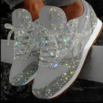 Scarpe sportive con plateau traspirante con paillettes in spugna autunno e inverno, 35, 36, 37, 38, 39, 40, 41, 42, 43