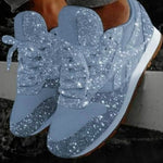 Scarpe sportive con plateau traspirante con paillettes in spugna autunno e inverno, 35, 36, 37, 38, 39, 40, 41, 42, 43