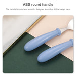 Set da 3 pezzi con scatola per cucchiaio e forchetta in acciaio inossidabile 304. Set di stoviglie per la scuola materna per bambini