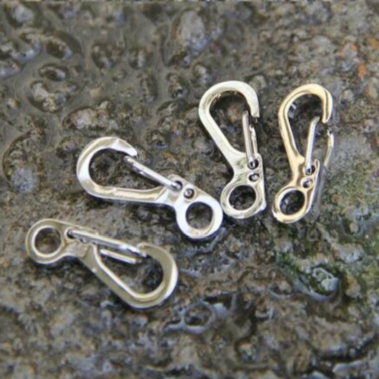 10 pezzi SF versione semplice mini fibbia portachiavi con fibbia a molla, adatta per corda per ombrello entro 5 mm