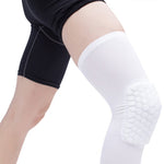 Ginocchiere a nido d'ape traspiranti anti-collisione anti-caduta lunghe sportive, S, M, L, XL