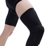 Ginocchiere a nido d'ape traspiranti anti-collisione anti-caduta lunghe sportive, S, M, L, XL