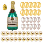 Set di palloncini in alluminio con bottiglia di champagne, palloncini decorativi per cocktail party, feste di matrimonio, Champagne Bottle Decoration Balloon