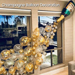 Set di palloncini in alluminio con bottiglia di champagne, palloncini decorativi per cocktail party, feste di matrimonio, Champagne Bottle Decoration Balloon