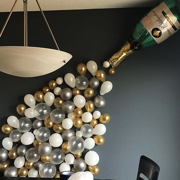 Set di palloncini in alluminio con bottiglia di champagne, palloncini decorativi per cocktail party, feste di matrimonio, Champagne Bottle Decoration Balloon