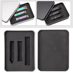 2 pezzi 3 in 1 set di cesoie per unghie in titanio di colore nero strumento per manicure esfoliante, Black (Iron Box), Color Titanium (Iron Box)