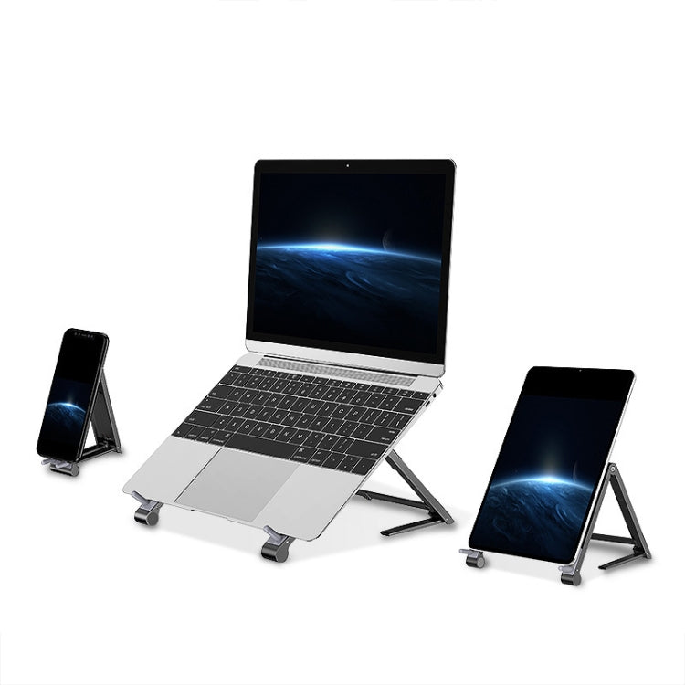 Oatsbasf 03040 Staffa pieghevole per raffreddamento computer in lega di alluminio per mini notebook in metallo