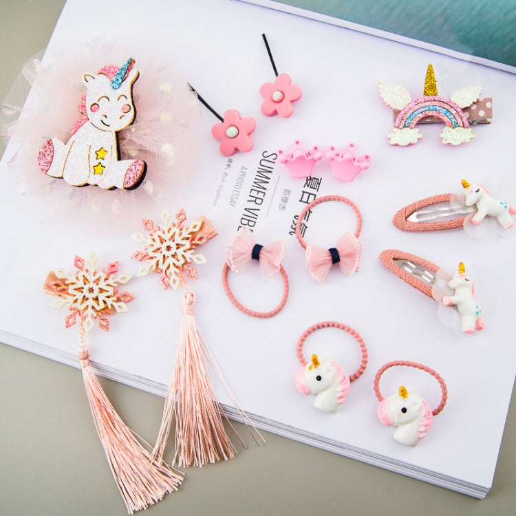 Set di accessori per capelli per bambina Confezione regalo Combinazione di forcine per bambini Ragazza Gioielli Copricapo Regalo di compleanno, Unicorn, Bee Models