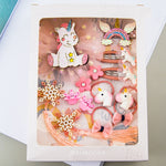 Set di accessori per capelli per bambina Confezione regalo Combinazione di forcine per bambini Ragazza Gioielli Copricapo Regalo di compleanno, Unicorn, Bee Models