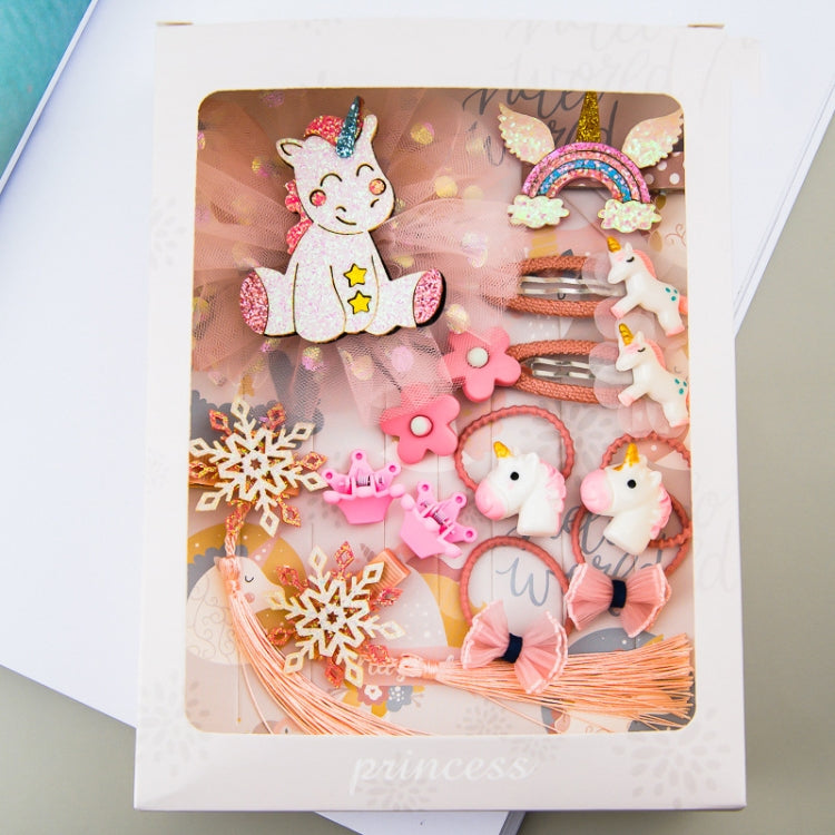 Set di accessori per capelli per bambina Confezione regalo Combinazione di forcine per bambini Ragazza Gioielli Copricapo Regalo di compleanno, Unicorn, Bee Models