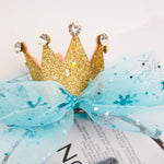 Accessori per capelli carini per ragazze Set di accessori per capelli con fascia a corona con fiocco in rete