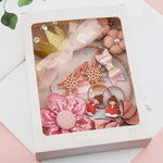 Accessori per capelli carini per ragazze Set di accessori per capelli con fascia a corona con fiocco in rete