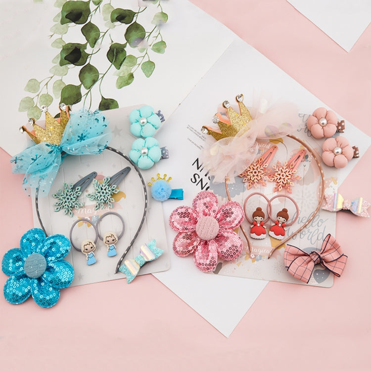 Accessori per capelli carini per ragazze Set di accessori per capelli con fascia a corona con fiocco in rete