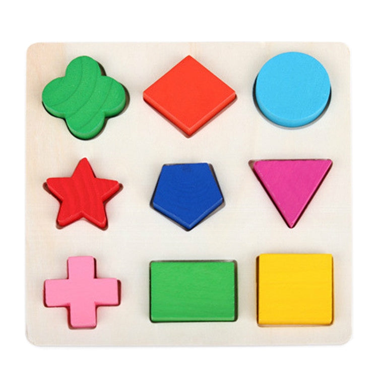 Giocattoli educativi per bambini Forme geometriche per la prima educazione Giocattoli in legno, Color