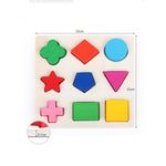 Giocattoli educativi per bambini Forme geometriche per la prima educazione Giocattoli in legno, Color