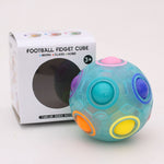 Magic Rainbow Ball Edizione luminosa Allenamento Mano Cervello Coordinazione Cubo divertente Giocattolo per bambini, (Luminous Blue), (Luminous Green)