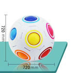 Magic Rainbow Ball Edizione luminosa Allenamento Mano Cervello Coordinazione Cubo divertente Giocattolo per bambini, (Luminous Blue), (Luminous Green)